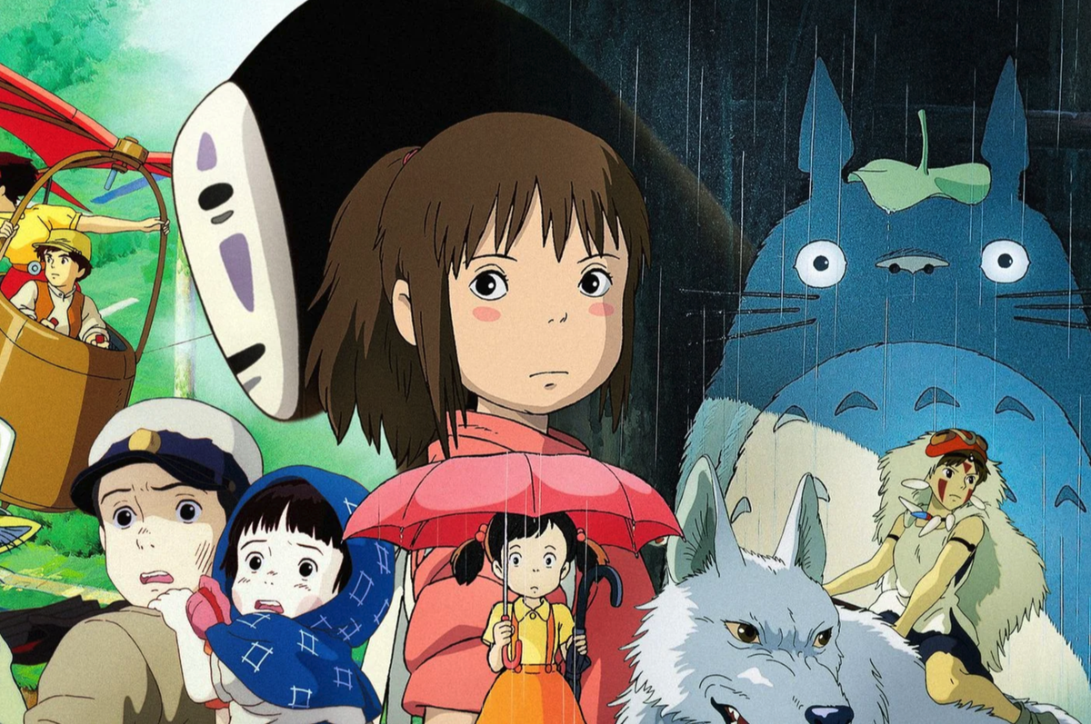 Montages de plusieurs personnages issus des films d'animation du studio Ghibli.