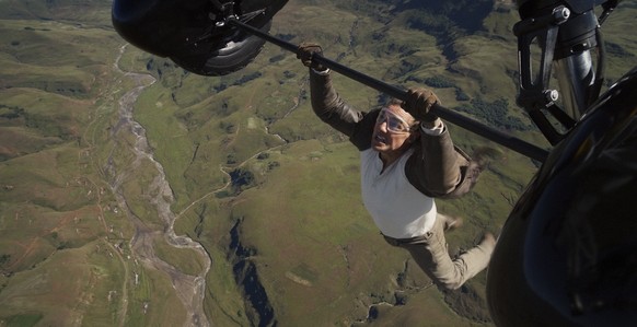 This image shows Tom Cruise in a still from the film &quot;Mission: Impossible - The Final Reckoning.&quot; (Paramount Pictures via AP)
&quot;Mission: Impossible - The Final Reckoning&quot; Review