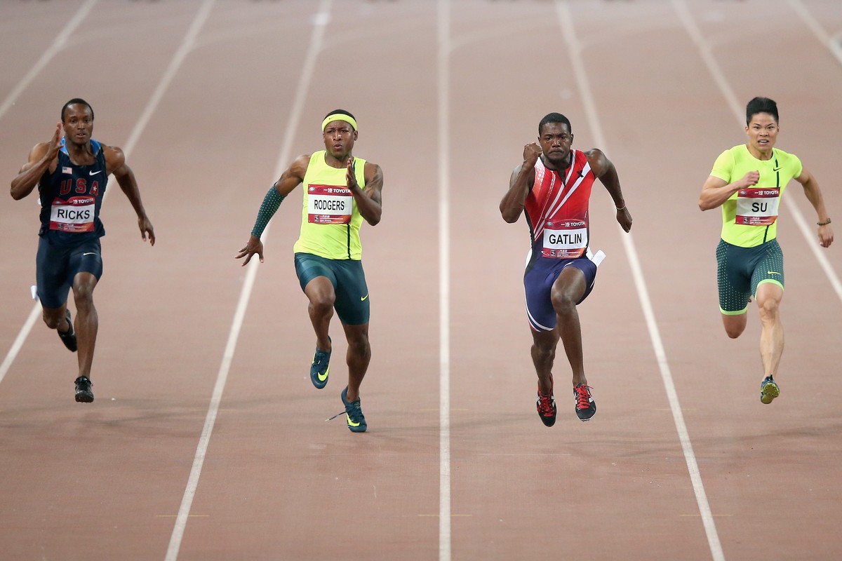Gatlin läuft derzeit allen davon.