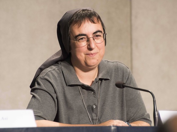 Vatican, 09/22/06 - Nun Alessandra Smerilli, secretary of the Dicastery for the service of integral human development, during the press conference for the presentation of the Economy of Francesco, at  ...