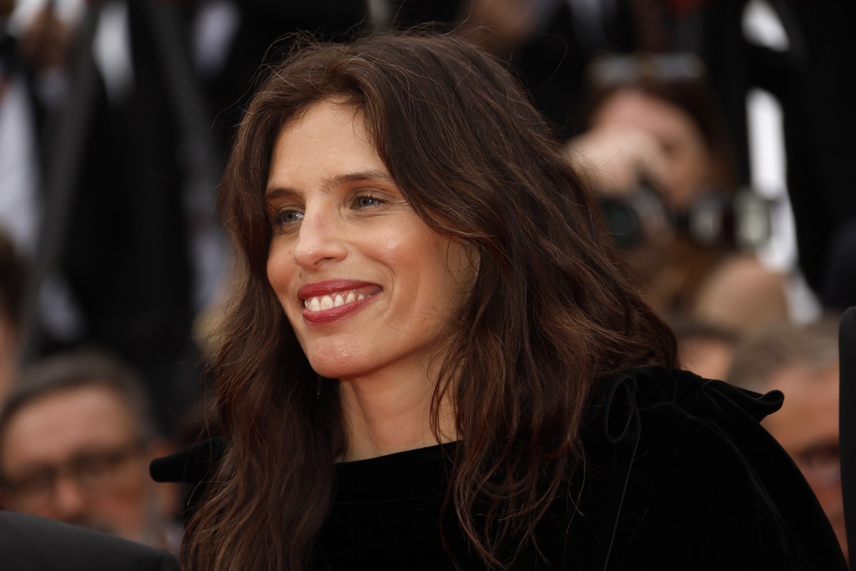 Director Maiwenn poses for photographers upon arrival at the opening ceremony and the premiere of the film 'Jeanne du Barry' at the 76th international film festival, Cannes, southern France, ...
