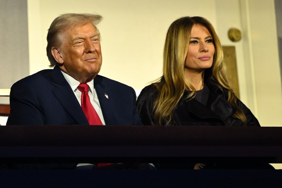 President Donald Trump and first lady Melania Trump attend the draw for the 2026 soccer World Cup at the Kennedy Center in Washington, Friday, Dec. 5, 2025. (Mandel Ngan/Pool Photo via AP)
WCup Draw S ...