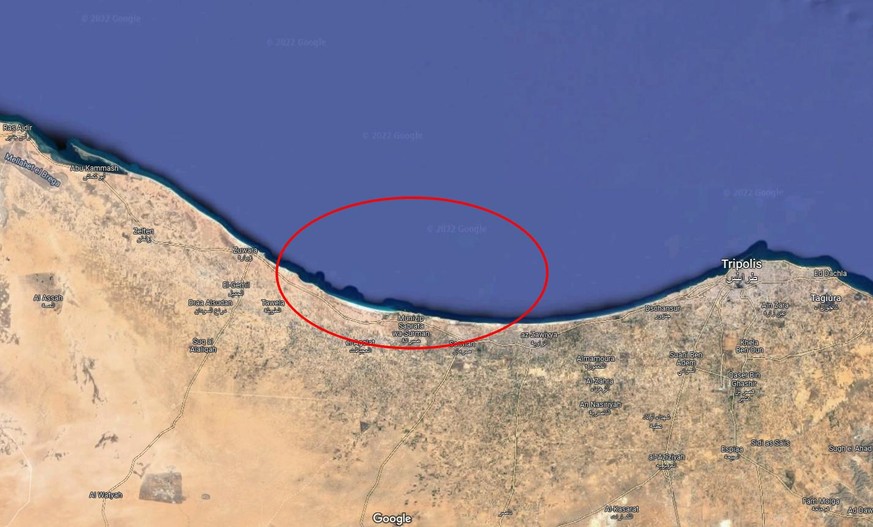 Karte Küste West-Libyen