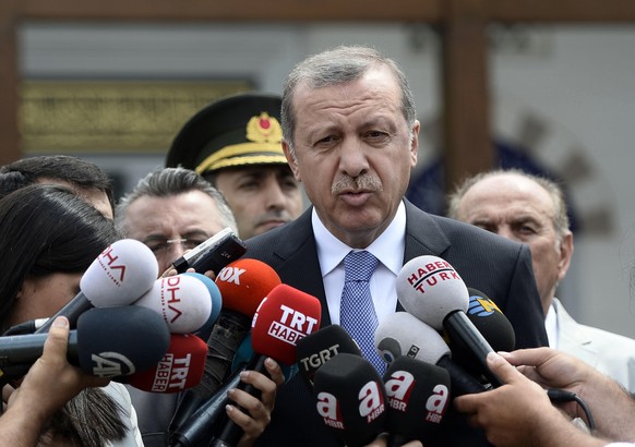 «Ein Schritt zurück kommt nicht in Frage»: Präsident Erdoğan.