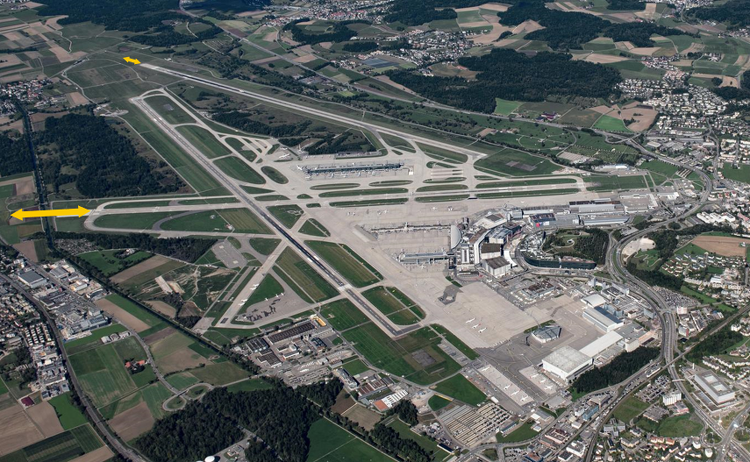 Flughafen Zürich Pistenverlängerung