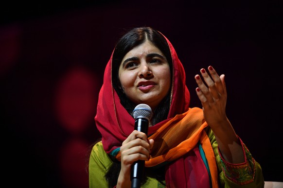 epa07221121 Nobel Peace Prize laureate Malala Yousafzai speaking at An Evening with Malala Yousafzai at the ICC Sydney Theatre in Sydney, Australia, 10 December 2018. Ms Yousafzai rose to internationa ...