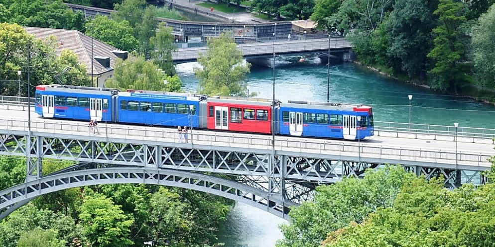 Eine Ära geht zu Ende: Das «blaue Bähndli» verschwindet aus Bern.
