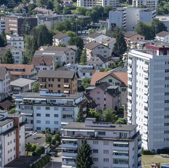Emmenbrücke Eine Uebersicht von Emmenbruecke in der Gemeine Emmen am Dienstag, 2. Juni 2020. (KEYSTONE/Urs Flueeler).