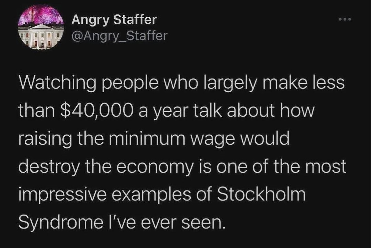 Screenshot: Tweet zu USA: Arme Leute, die Reiche verteidigen