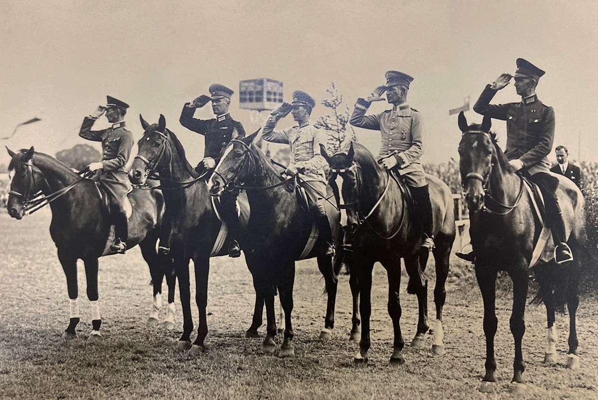 Siegerehrung am CHIO Aachen 1930.