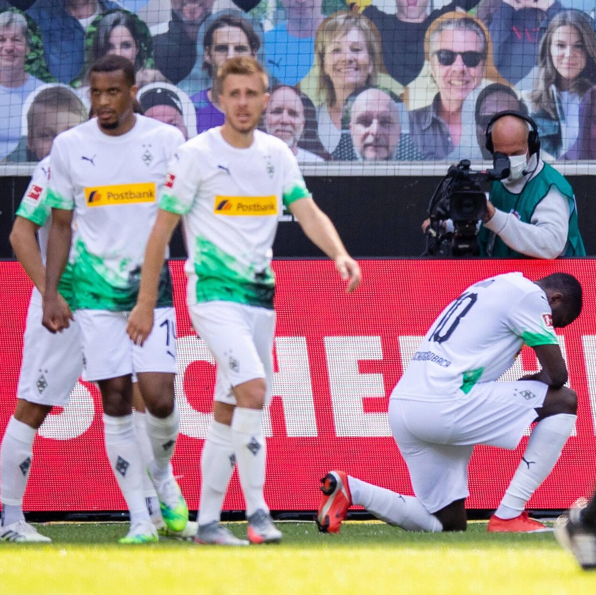Borussia Moenchengladbach - Union Berlin, 31.05.2020 Jubel Marcus Thuram Borussia Moenchengladbach, mitte 31.05.2020, Fussball, 1. Bundesliga, Saison 2019/20, 29. Spieltag, Borussia Moenchengladbach - ...