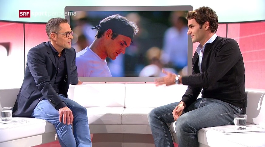 Roger Federer gibt Matthias Hüppi tiefe Einblicke in sein Seelenleben.