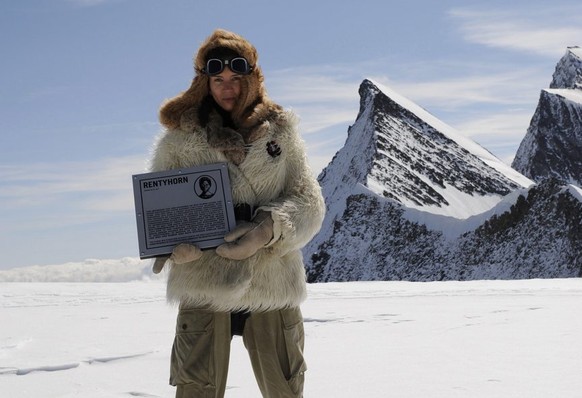 Sasha Huber auf dem Agassizhorn.