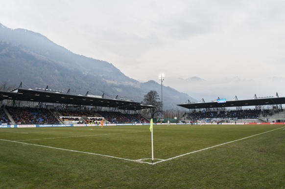 Ein Fussballstadion: Der Rheinpark in Vaduz.