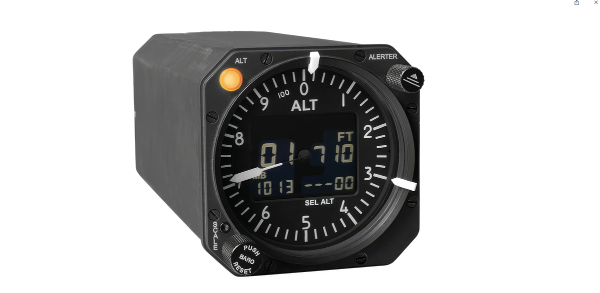 Un altimètre de Thommen Aircraft Equipment