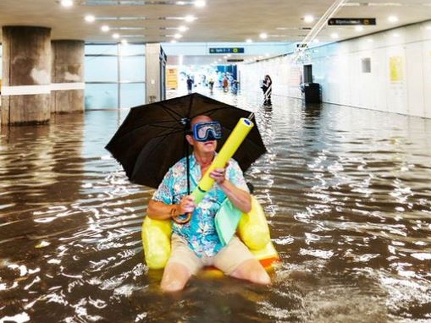 Sintflutartige Regenschauer führten zu Überschwemmungen in mehreren schwedischen Städten.&nbsp;&nbsp;