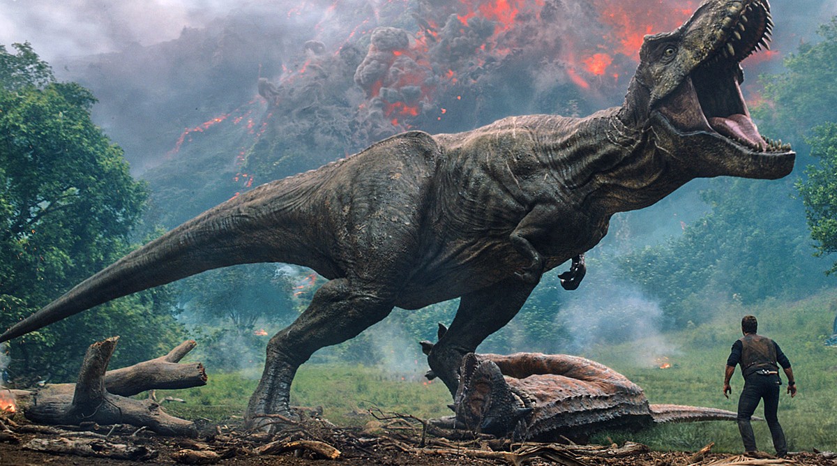 This image released by Universal Pictures shows a scene from the upcoming "Jurassic World: Fallen Kingdom." Filming on the new
