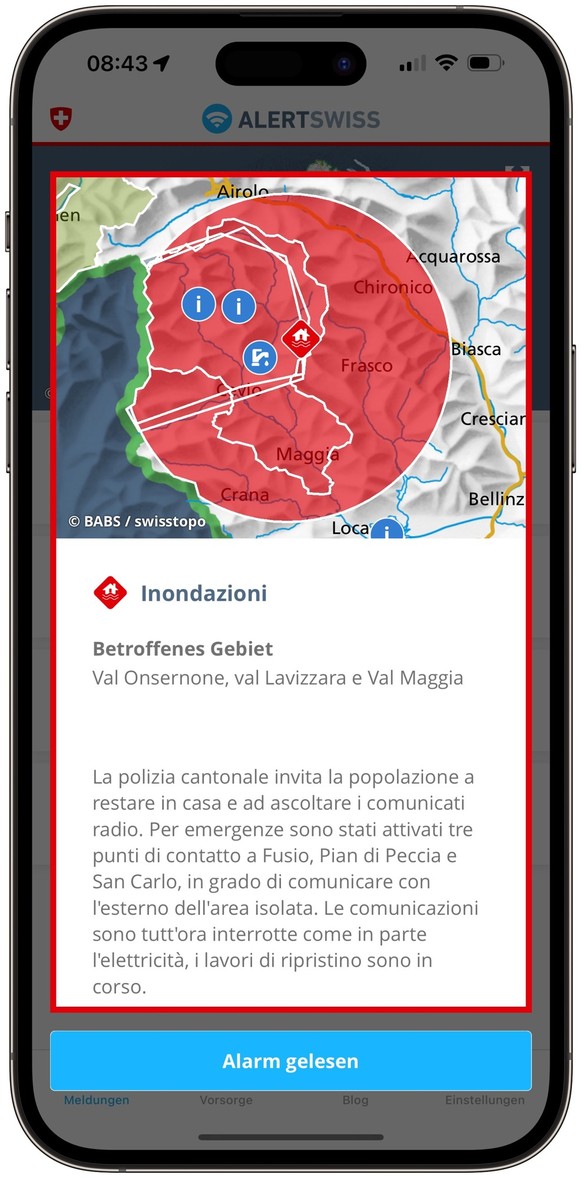 Alertswiss-App
