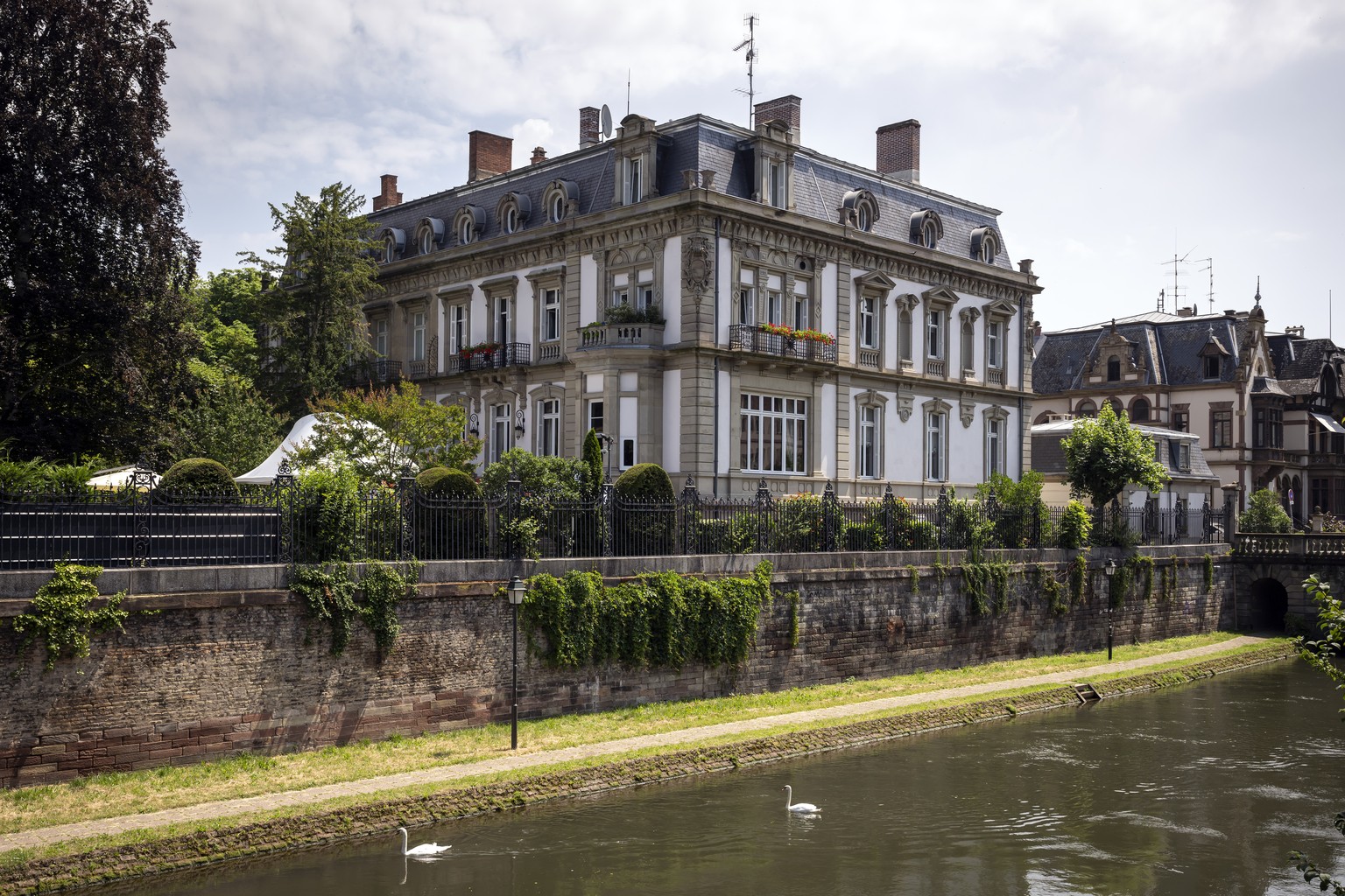 La Villa Massol, the home and the official reception venue of the Secretary General of the Council of Europe, pictured on Wednesday, 26 June 2024 in Strasbourg, France. La Villa Massol, also known as  ...