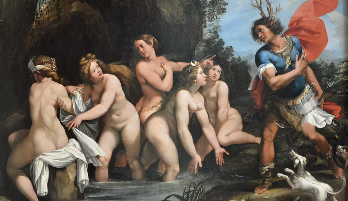 Le tableau «Diane et Actéon», du peintre italien Giuseppe Cesari. Musée du Louvre.
