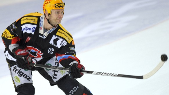 Le top scorer fribourgeois Shawn Heins lors du match de National League A du championnat suisse de hockey sur glace, saison 2009-2010, entre le HC Fribourg-Gotteron et HC Davos ce samedi 24 octobre 20 ...