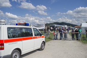 Die Polizei gab den Jenischen zehn Minuten Zeit, um das Camp zu räumen.&nbsp;