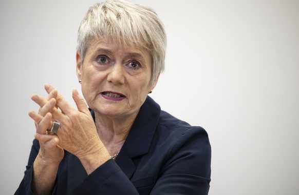 Justizdirektorin Jacqueline Fehr informiert an einem Point de Presse zum Thema Datensicherheitsvorfall bei der Direktion JI in den Jahren 2006 bis 2012, aufgenommen am Dienstag, 6. Dezember 2022 in Zu ...