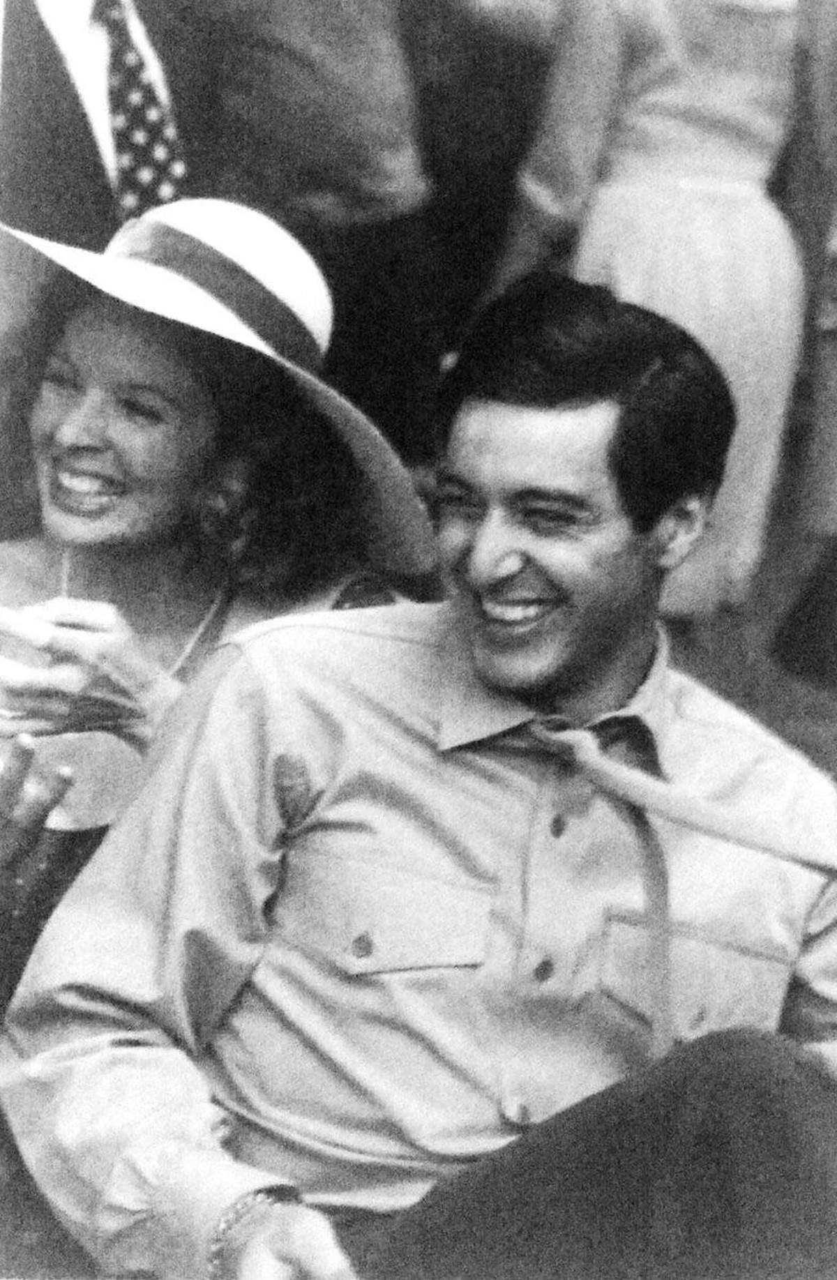 Al Pacino and Diane Keaton laughing and smiling on the sets of The Godfather,

https://www.reddit.com/r/Moviesinthemaking/comments/xdnp6x/al_pacino_and_diane_keaton_laughing_and_smiling/