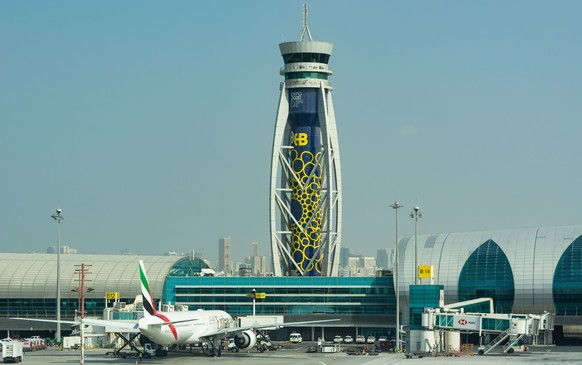 A beautiful view of the Dubai International Airport DXB
