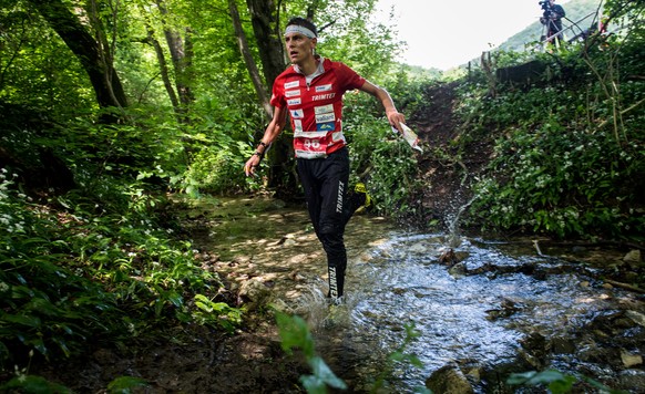 Matthias Kyburz (SUI) in action at the men&#039;s middle distance Finals at the European Orienteering Championships 2018, Wednesday, May 9, 2018, in Brusino Arsizio.(KEYSTONE/Ti-Press/Gabriele Putzu)