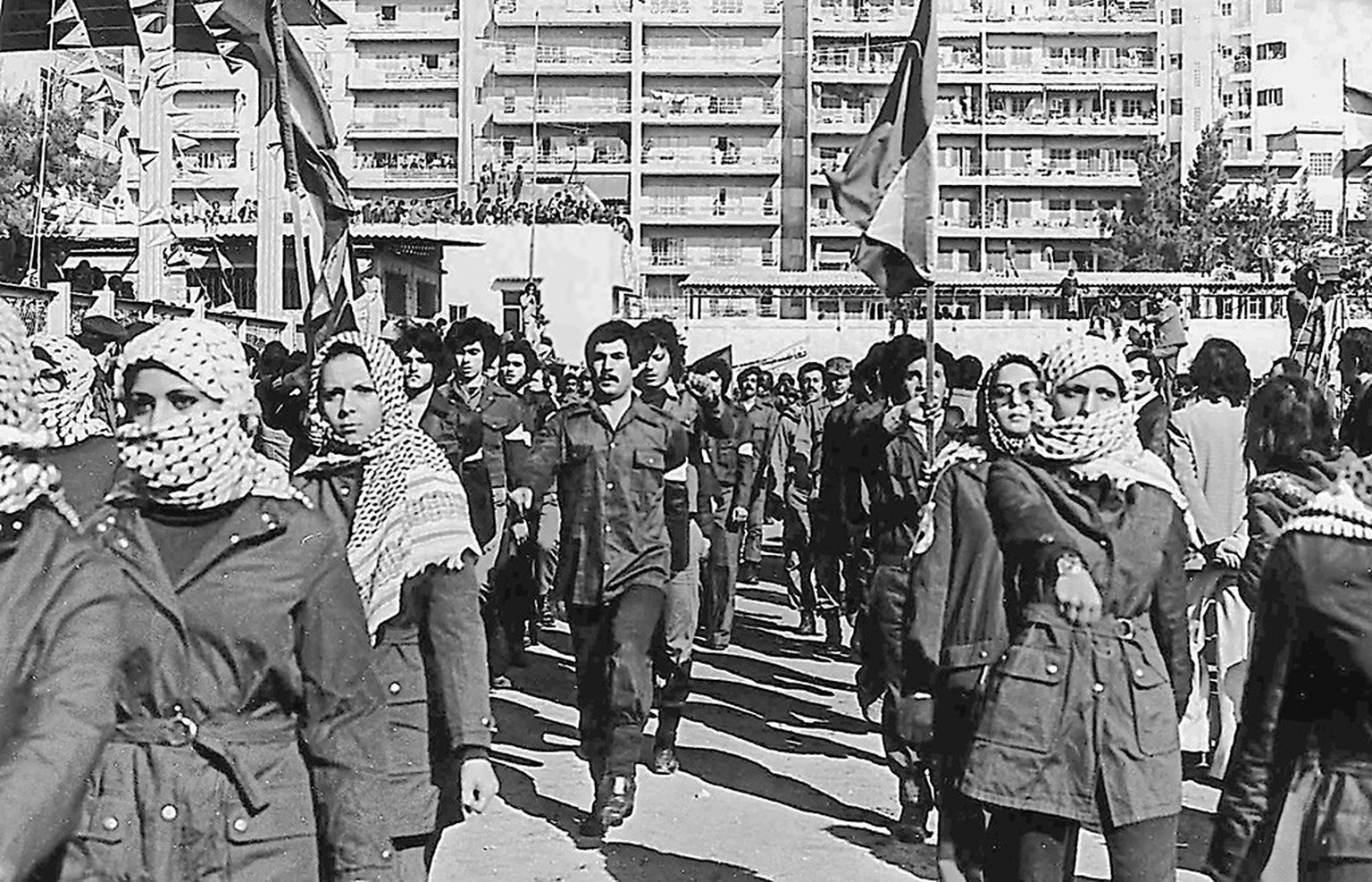 Palestinian fedayeen in Beirut, 1979.
https://commons.wikimedia.org/w/index.php?curid=3509746