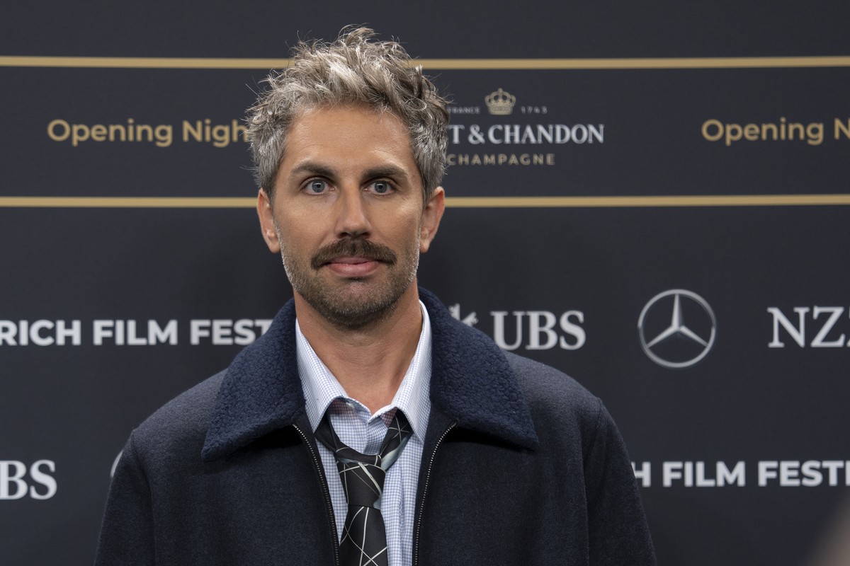 Director and actor David Constantin arrives on the Green Carpet at the Opening Night of the 20th Zurich Film Festival (ZFF) in Zurich, Switzerland, on Thursday, October 3, 2024. (KEYSTONE/Til Buergy)