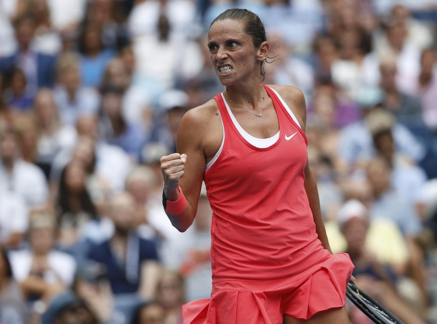 Roberta Vinci voller Elan, doch Flavia Pennetta war zu stark.