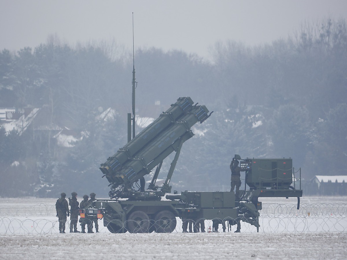 L'Ukraine a un urgent besoin de syst�me de d�fense antia�rien Patriot, comme ci-contre d�ploy�s en Poilogne l'an dernier (Archives)..