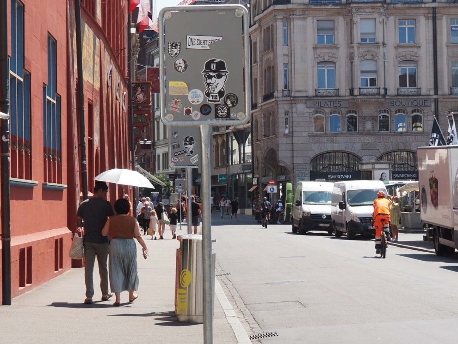 Hitzetag in Basel, Reportage