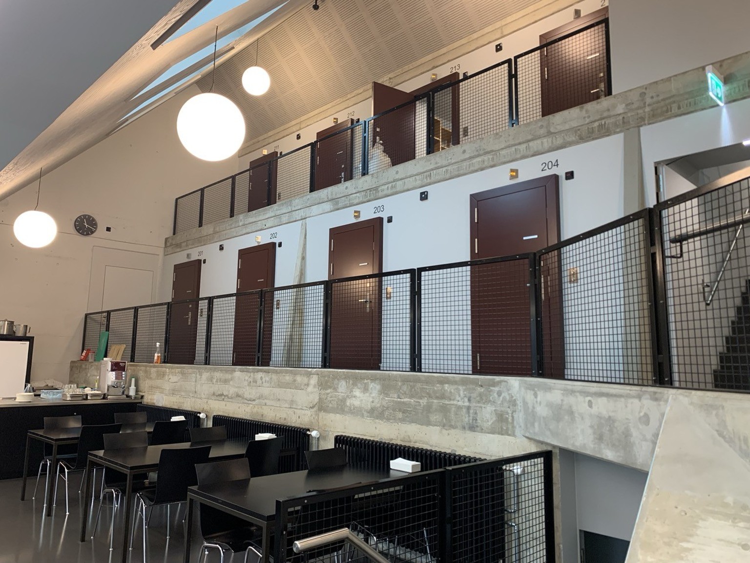 Zellen im Gefängnis Witzwil