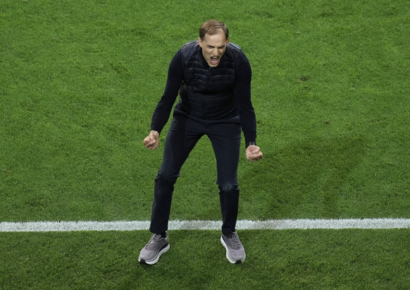 Manchester City v Chelsea - UEFA Champions League - Final - Estadio do Dragao Chelsea manager Thomas Tuchel celebrates after the UEFA Champions League final match held at Estadio do Dragao in Porto, P ...