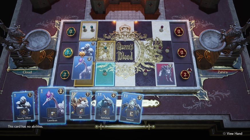 «Blut der Königin» ist eines der komplett neuen Minigames, ein taktisch geprägtes Sammelkartenspiel.