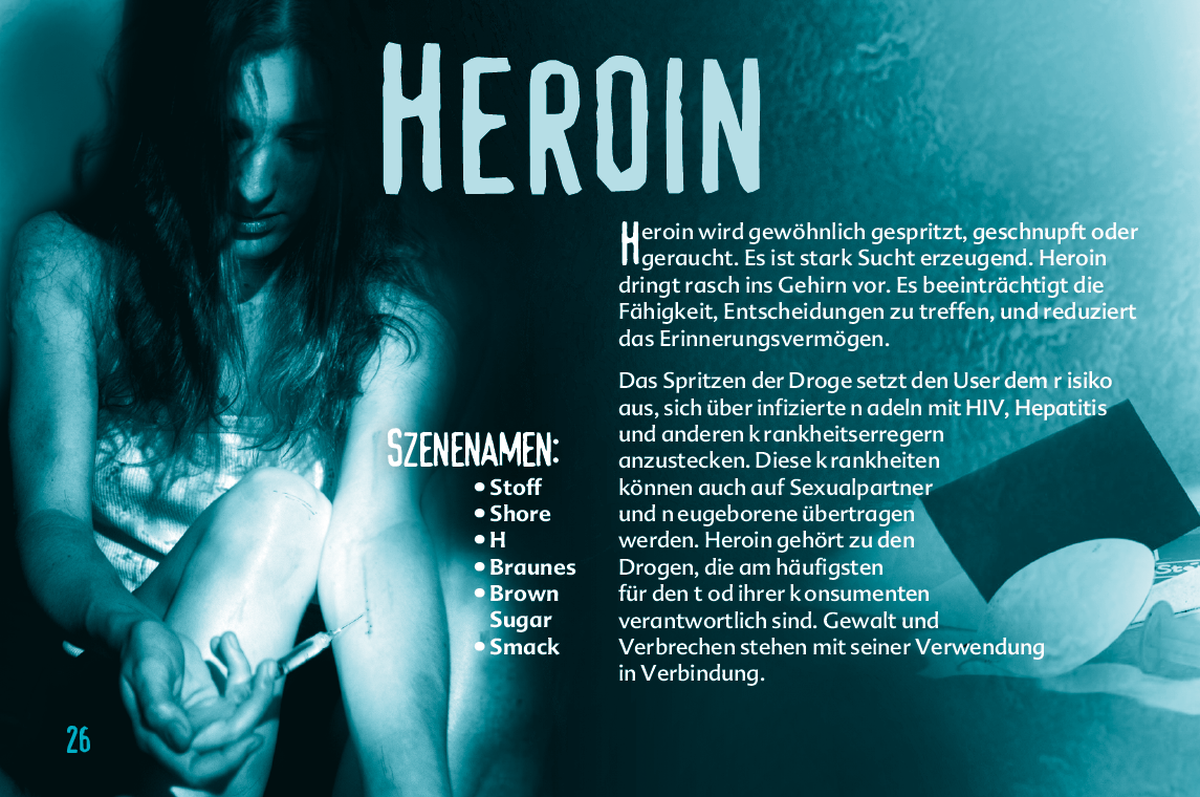 Auszug aus der Broschüre "Fakten über Drogen" des Scientology-nahen Vereins "Sag Nein zu Drogen"