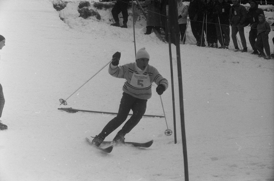 Das Skirennen auf dem Lauberhorn.