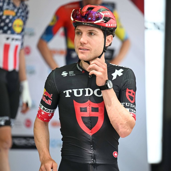 16-06-2025 Tour De Suisse Tappa 02 Aarau - Schwarzsee 2025, Tudor Hirschi, Marc Aarau PUBLICATIONxNOTxINxITAxFRAxNED