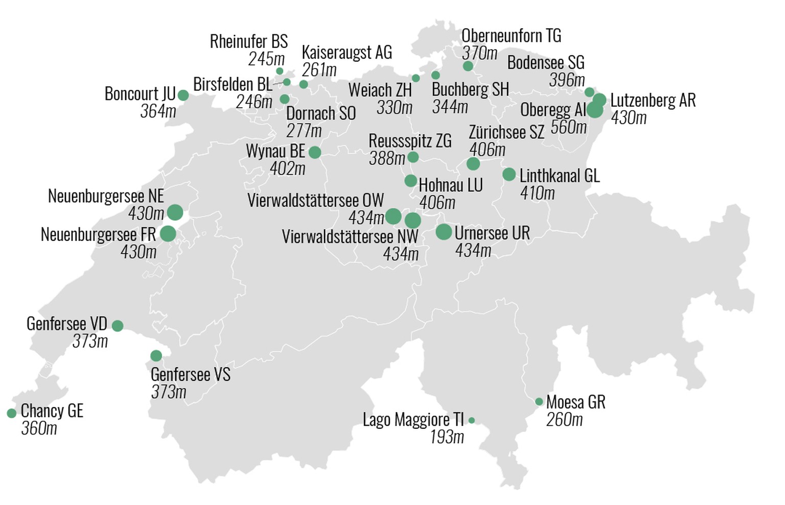 Bodensee Karte Schweiz