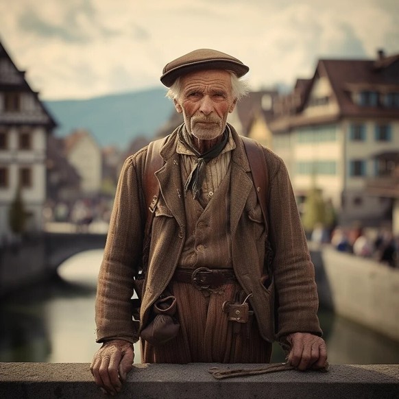 KI Midjourney erstellt typische Menschen aus den Kantonen: Neuchâtel.