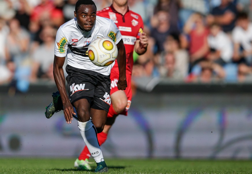 13.08.2016; Altach; Fussball Bundesliga - SCR Altach - SKN St. Poelten ; Dimitri Oberlin (Altach) (Peter Rinderer/Expa/freshfocus)