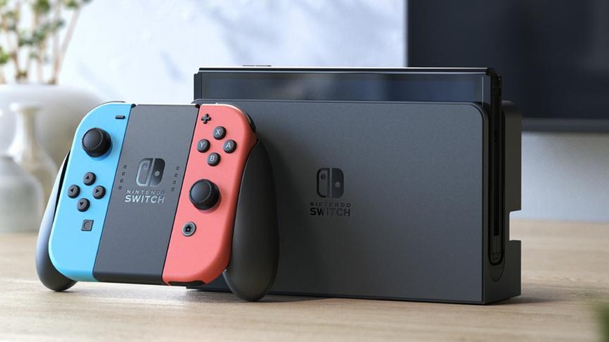 Die neue Konsole: Nintendo Switch (OLED-Modell) erscheint am 8. Oktober.