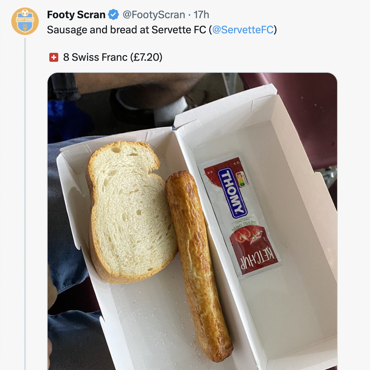 Un «saucissegate» embarrasse le Servette FC