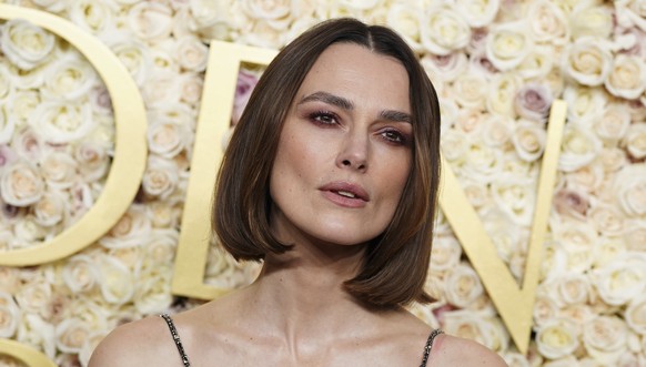Keira Knightley arrives at the 82nd Golden Globes on Sunday, Jan. 5, 2025, at the Beverly Hilton in Beverly Hills, Calif. (Photo by Jordan Strauss/Invision/AP)
Keira Knightley