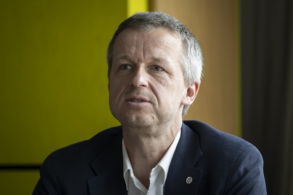 Ernst Koenig, Direktor Swiss Sport Integrity, spricht waehrend einer Medienkonferenz von Swiss Sport Integrity, am Mittwoch, 24. April 2024 in Bern. Ziele der Stiftung Swiss Sport Integrity sind die B ...