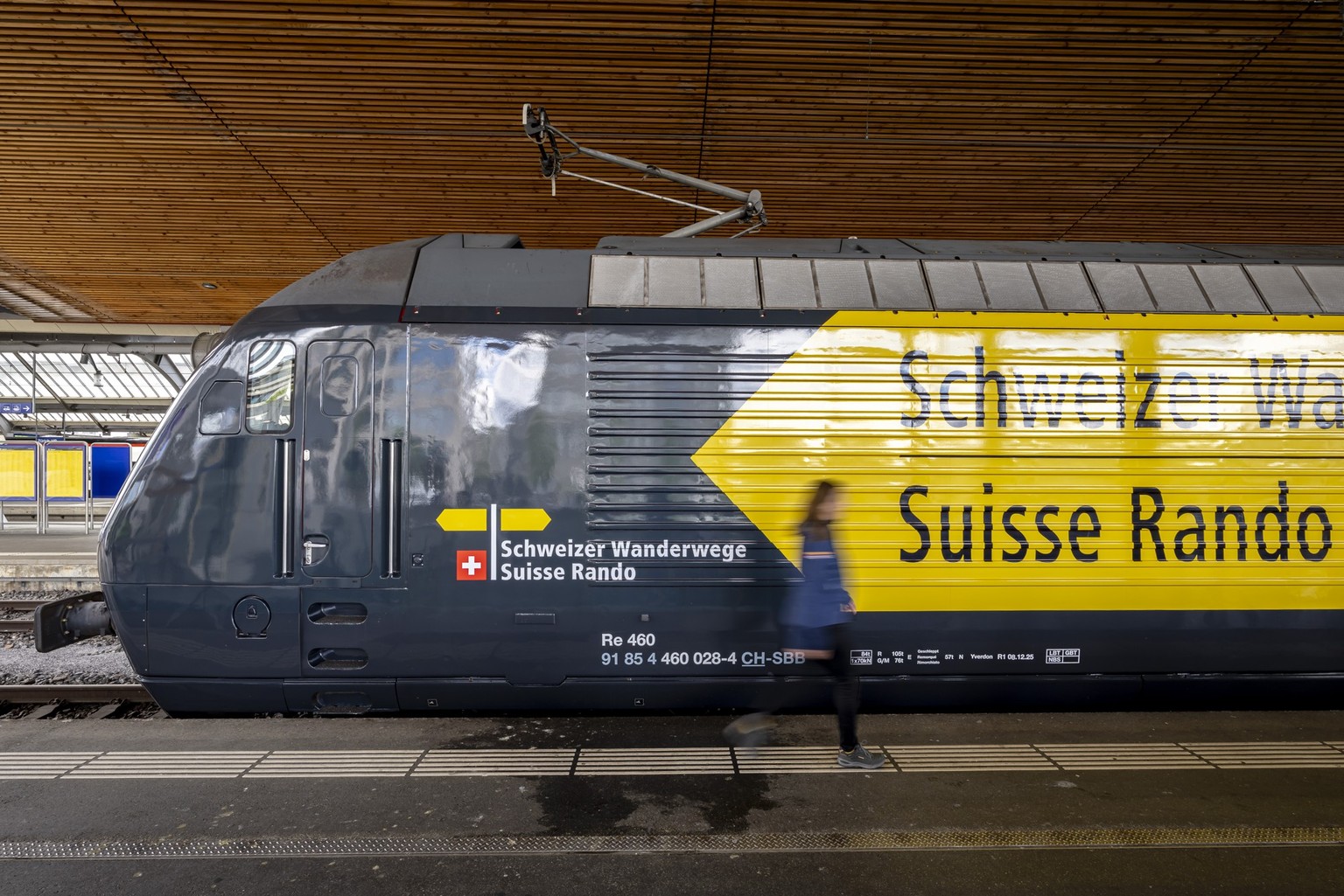 Loktaufe der Schweizer Wanderwege zusammen mit der SBB im Bahnhof Zuerich am 12. Mai 2026 fotografiert von Thomas Hodel