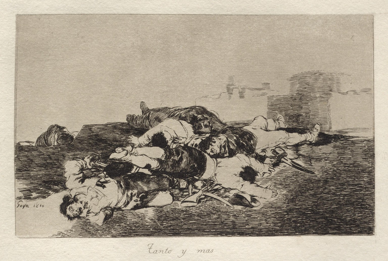 «Tanto y mas», Nr. 22 der «Desastres de la guerra», 1810–1814.